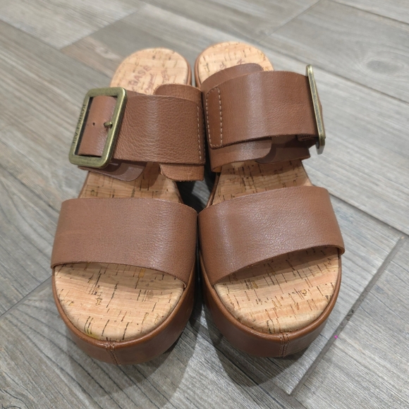 KORK EASE Women’s Taige Brown w/ Leather Strap, 6M, Platform Heel - Picture 14 of 16